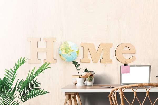Tapeta z napisem eko Home
