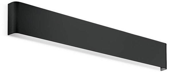 IDEAL LUX Kinkiet LED Delta, czarny, salon / jadalnia, aluminium, nowoczesny