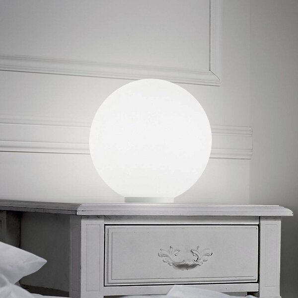 Ideallux Lampa stołowa Mapa, biały / opal, salon / jadalnia, szkło