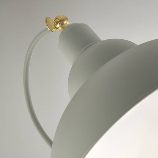 Searchlight Lampa stojąca Yosra, kremowy / amber, salon / jadalnia, metal, nowoczesny