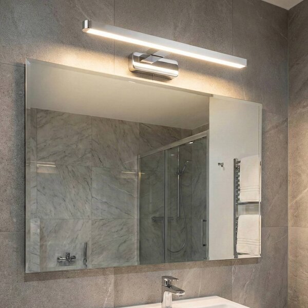 OSRAM Kinkiet ORBIS DISC BAR, chromowy / srebrny, łazienka, aluminium, nowoczesny