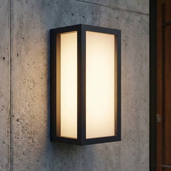 OSRAM Kinkiet zewnętrzny ENDURA CLASSIC RADO, możliwość ściemniania, aluminiowy / szary / cynkowy, aluminium, nowoczesny