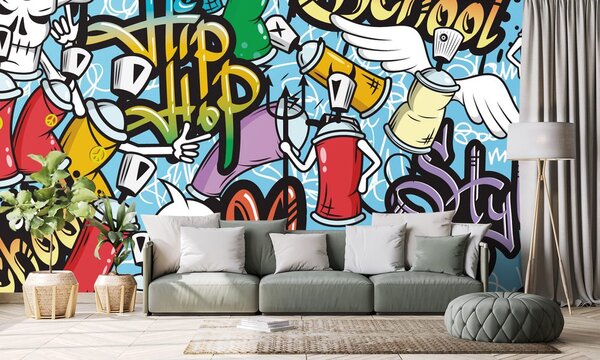 Tapeta wesoły street art