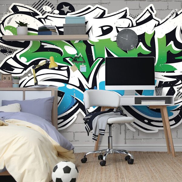 Tapeta z nowoczesnym napisem Street Art