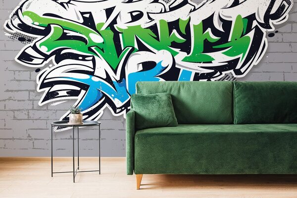 Tapeta z nowoczesnym napisem Street Art