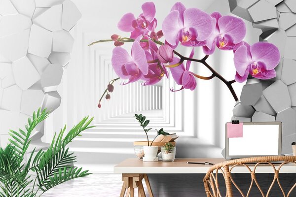Tapeta futurystyczna orchidea