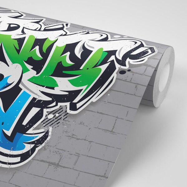 Tapeta z nowoczesnym napisem Street Art