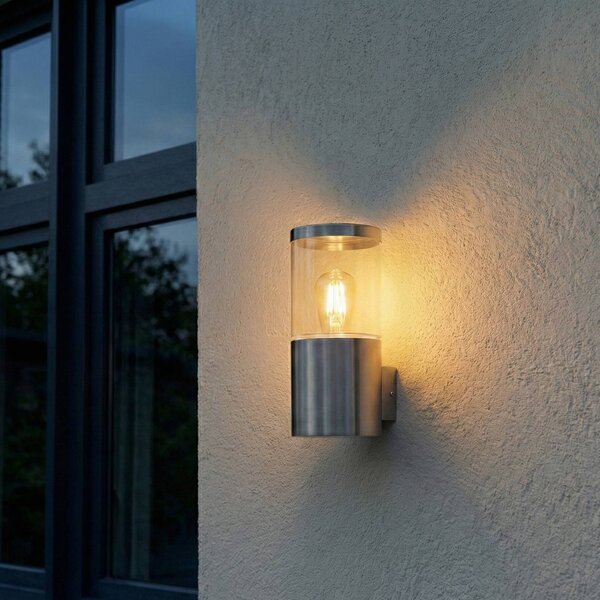 OSRAM Kinkiet zewnętrzny ENDURA CLASSIC EBRO, możliwość ściemniania, aluminiowy / szary / cynkowy, stal szlachetna, nowoczesny