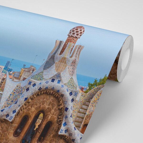 Fototapeta widok na Park Güell w Barcelonie