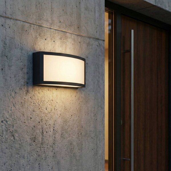 OSRAM Kinkiet zewnętrzny ENDURA CLASSIC CUADRA, możliwość ściemniania, aluminiowy / szary / cynkowy, aluminium, nowoczesny