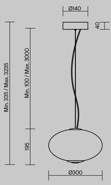 Maytoni Lampa wisząca szklana Bruma, możliwość ściemniania, biały / opal, salon / jadalnia, szkło
