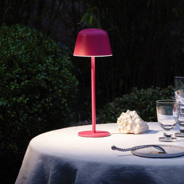 OSRAM Lampa stołowa LED ENDURA STYLE magenta 30 cm IP44 CCT STYLE, możliwość ściemniania, fioletowy / różowy / bladoróżowy, aluminium, nowoczesny