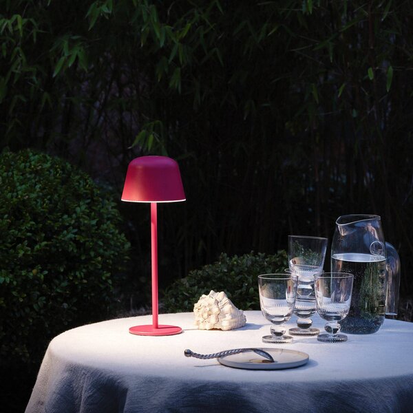OSRAM Lampa stołowa LED ENDURA STYLE magenta 30 cm IP44 CCT STYLE, możliwość ściemniania, fioletowy / różowy / bladoróżowy, aluminium, nowoczesny