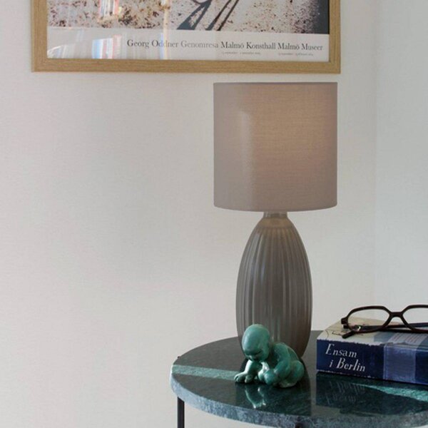 PR Home Lampa stołowa Uno, brązowy / rdzawy, salon / jadalnia, ceramika, nowoczesny