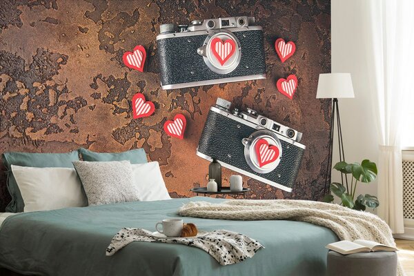 Fototapeta retro aparat fotograficzny