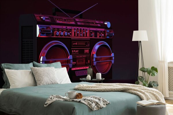 Fototapeta disco radio z lat 90