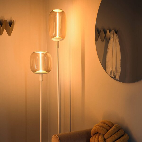 OSRAM Lampa stojąca DECOR STICK, kremowy / amber, salon / jadalnia, metal, nowoczesny