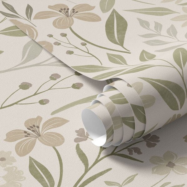 Tapety Delikatne polne kwiaty w naturalnych odcieniach, Tapety Z kwiatami, a01238 : Uwalls.pl
