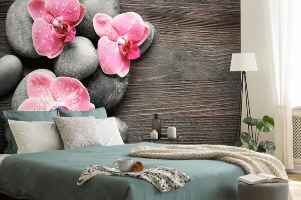 Fototapeta Kompozycja Zen z orchideą
