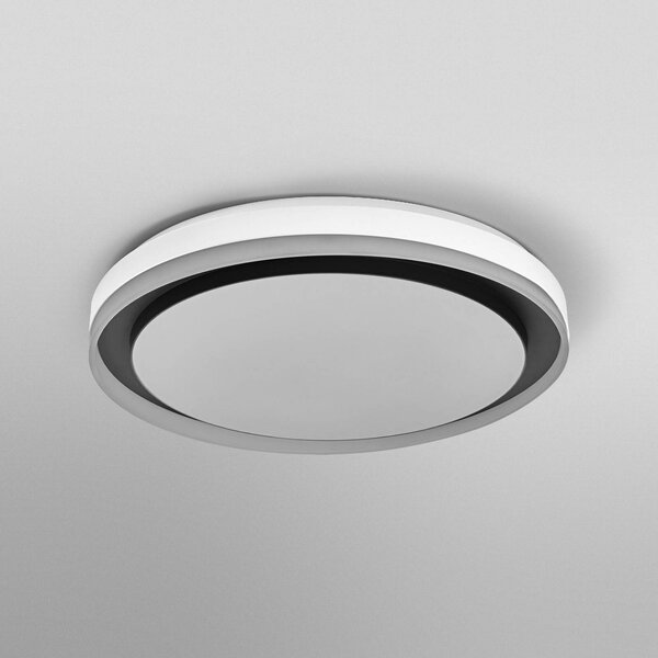 OSRAM SMART+ Inteligentna lampa sufitowa WiFi ORBIS ZEST, możliwość ściemniania, czarny, salon / jadalnia, metal, nowoczesny