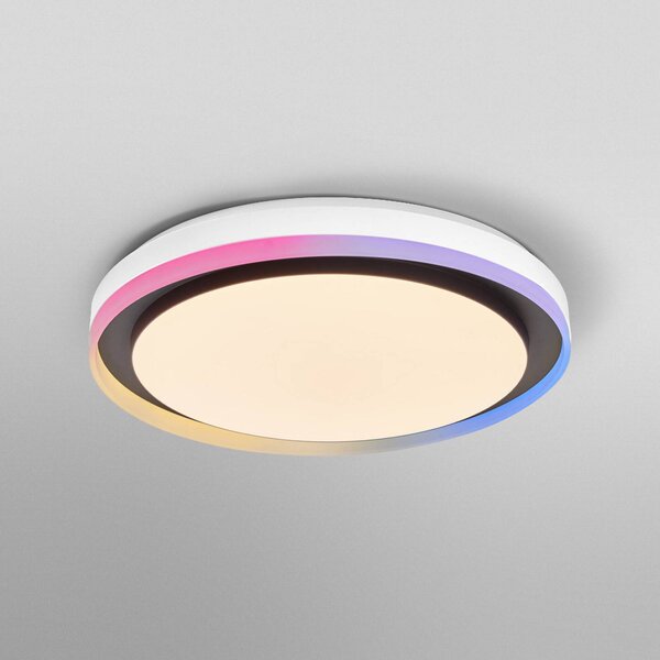 OSRAM SMART+ Inteligentna lampa sufitowa WiFi ORBIS ZEST, możliwość ściemniania, czarny, salon / jadalnia, metal, nowoczesny