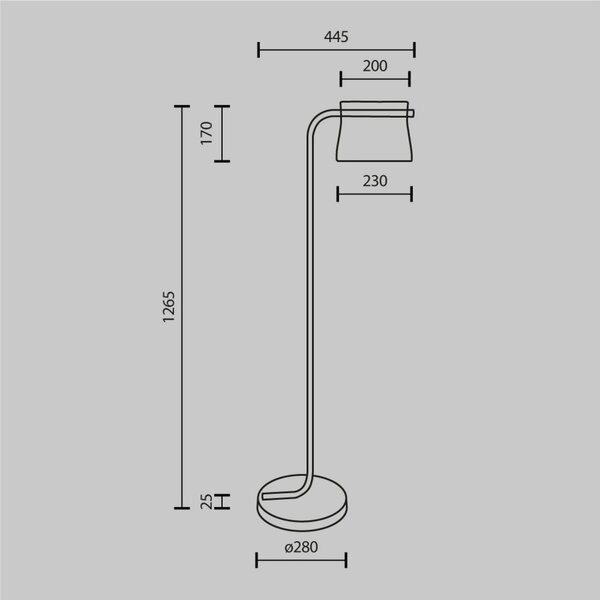Maytoni Lampa stojąca LED Cabaret, mosiężny / złoty, salon / jadalnia, metal