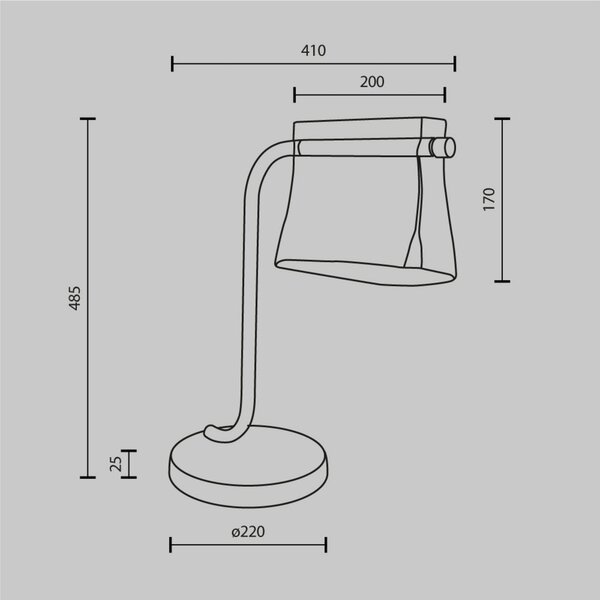 Maytoni Lampa stołowa LED Cabaret, mosiężny / złoty, salon / jadalnia, metal