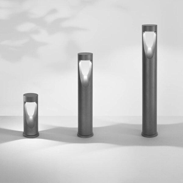 Fabas Luce Lampa ogrodowa stojąca Teo, czarny, aluminium, nowoczesny