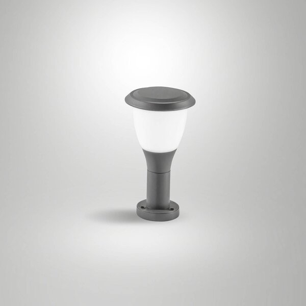 Fabas Luce Lampa ogrodowa stojąca Thiago, możliwość ściemniania, czarny, aluminium, nowoczesny