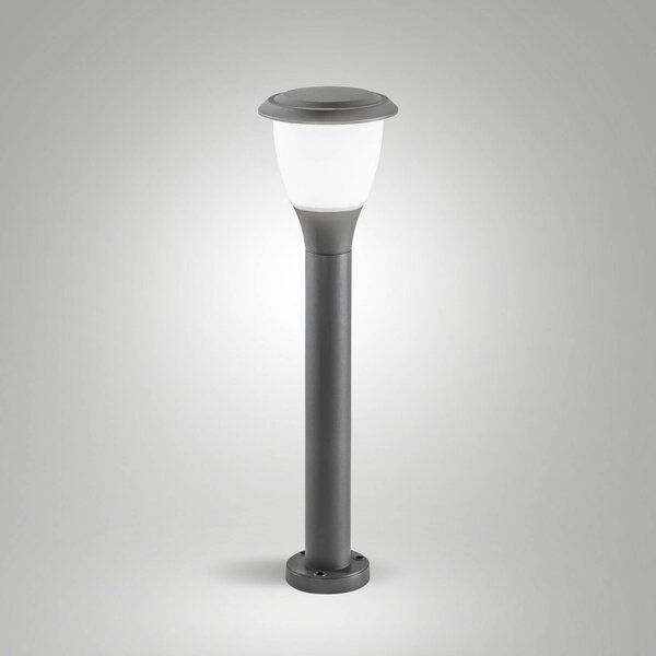 Fabas Luce Słupek oświetleniowy Thiago, możliwość ściemniania, czarny, aluminium, nowoczesny