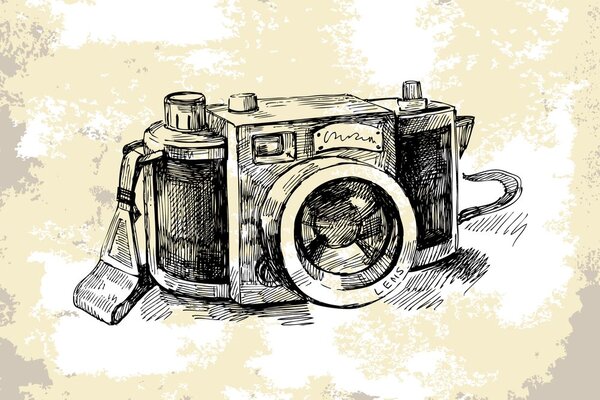 Tapeta retro aparat