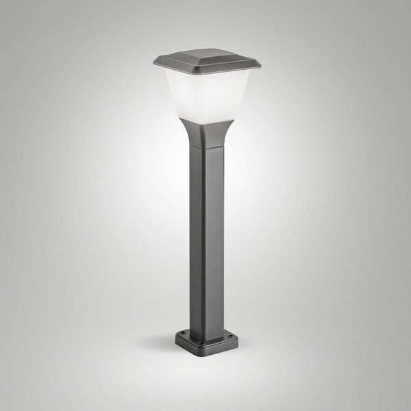 Fabas Luce Słupek oświetleniowy Lena, możliwość ściemniania, czarny, aluminium, nowoczesny