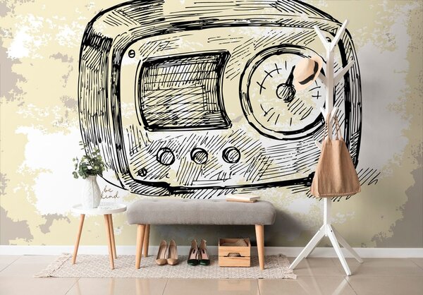 Tapeta retro elektronika