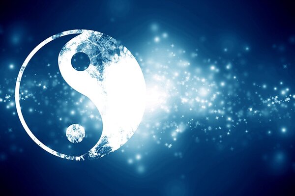 Tapeta symbol Yin i Yang