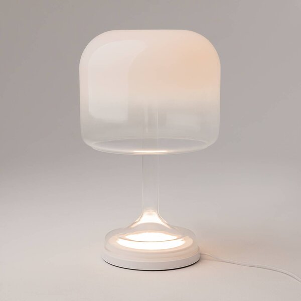 Maytoni Lampa stołowa LED Spirito, biały / opal, salon / jadalnia, szkło