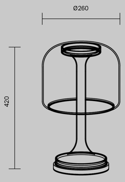 Maytoni Lampa stołowa LED Spirito, biały / opal, salon / jadalnia, szkło