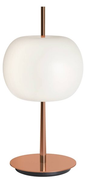 Kdln Lampa stołowa design KUSHI, możliwość ściemniania, miedziany, salon / jadalnia, szkło, design
