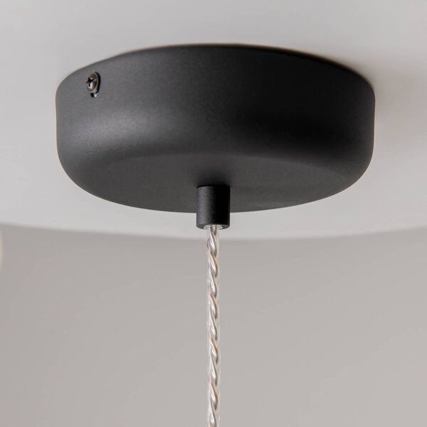 Maytoni Lampa wisząca szklana Spirito, aluminiowy / szary / cynkowy, salon / jadalnia, szkło