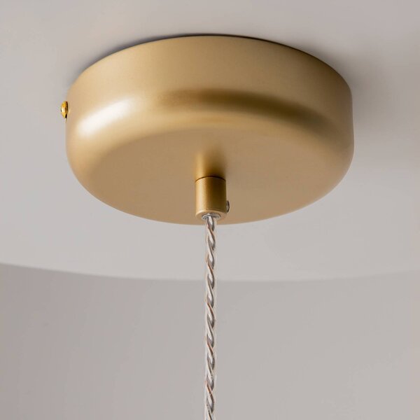 Maytoni Lampa wisząca szklana Spirito, mosiężny / złoty, salon / jadalnia, szkło