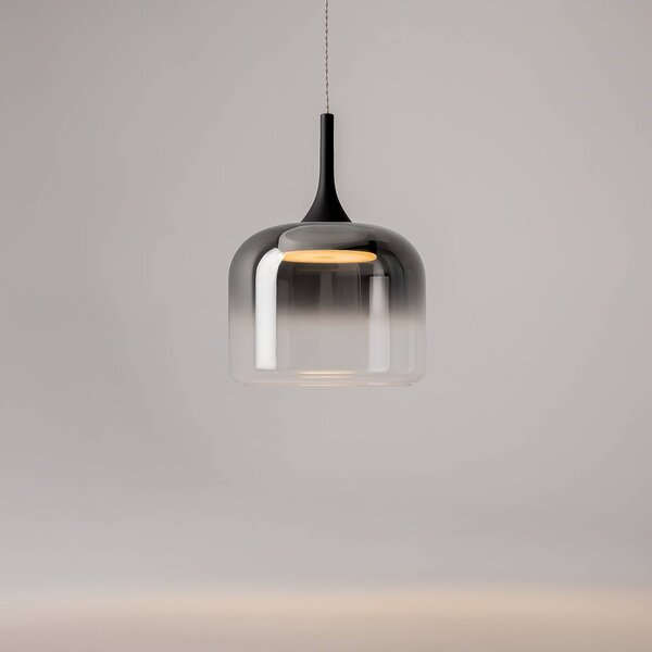 Maytoni Lampa wisząca szklana Spirito, aluminiowy / szary / cynkowy, salon / jadalnia, szkło