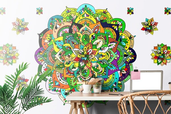 Tapeta zielona Mandala