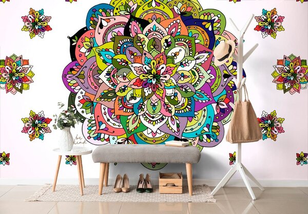Tapeta kolorowa Mandala