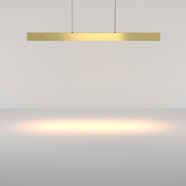 Maytoni Lampa wisząca Ephoria, możliwość ściemniania, mosiężny / złoty, salon / jadalnia, aluminium