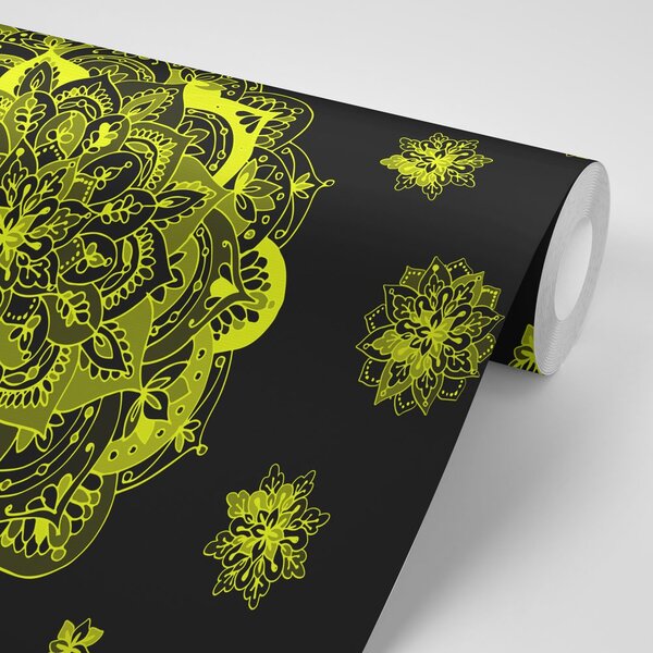 Fototapeta żółta Mandala