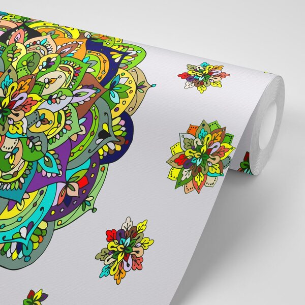 Tapeta zielona Mandala