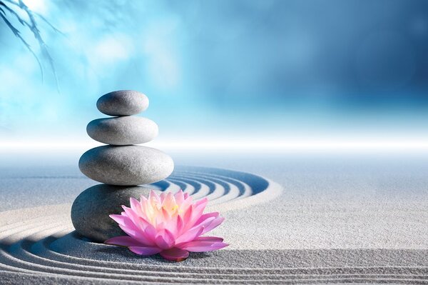 Tapeta wellness kamienie