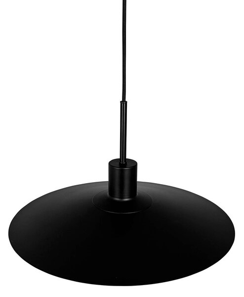 Dyberg Larsen Lampa wisząca designerska Kay, możliwość ściemniania, czarny, salon / jadalnia, metal, design