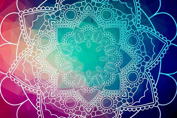 Tapeta pastelowa Mandala