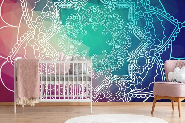 Tapeta pastelowa Mandala