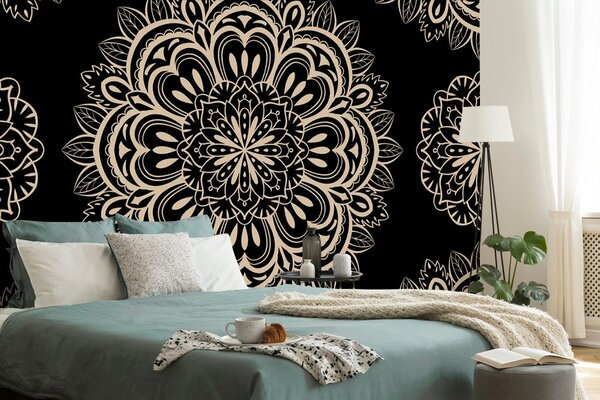 Tapeta Mandala z ciemnym tłem
